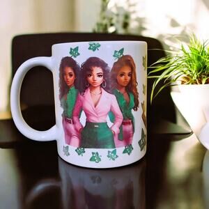 AKA Alpha Kappa Alpha Ceramic Coffee Cup with 3 designs